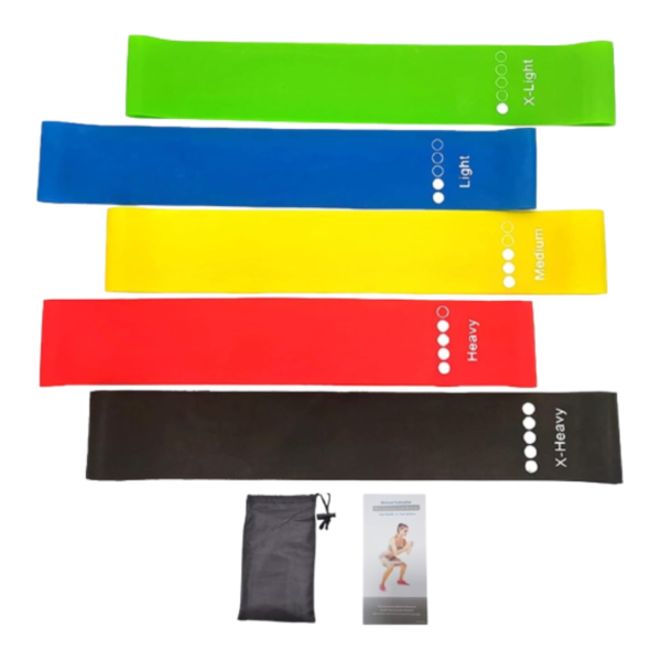 Set de bandas elasticas cerradas X5 uds