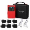 Electroestimulador tens+ems recargable (KR-800) ROJO